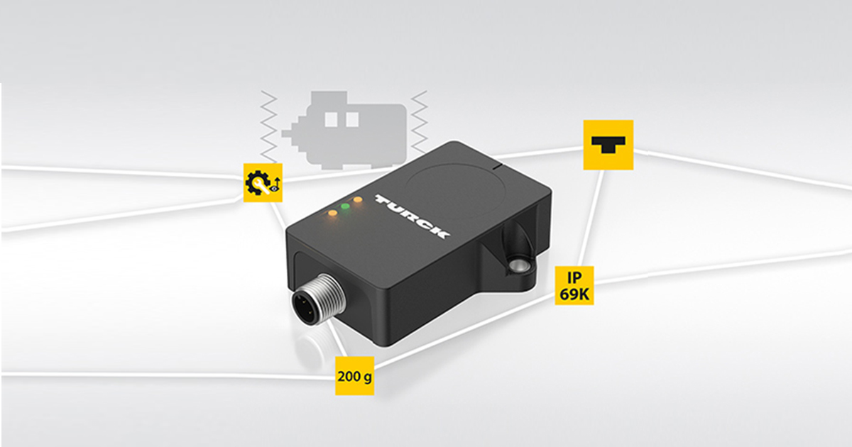 Combined Vibration/Temperature Sensor with IOLink