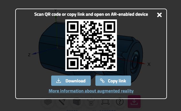 QR Code Beispiel für die 3Dfindit Augmented Reality Funktion
