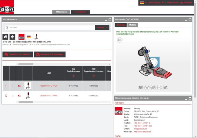 BESSEY Tool configurator