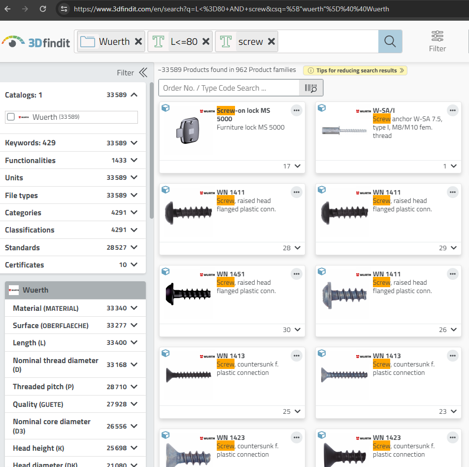 search for variables