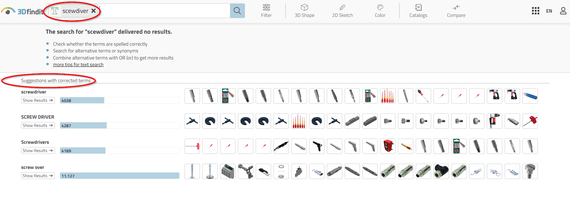 2024 Screenshot AI Search Screwdriver