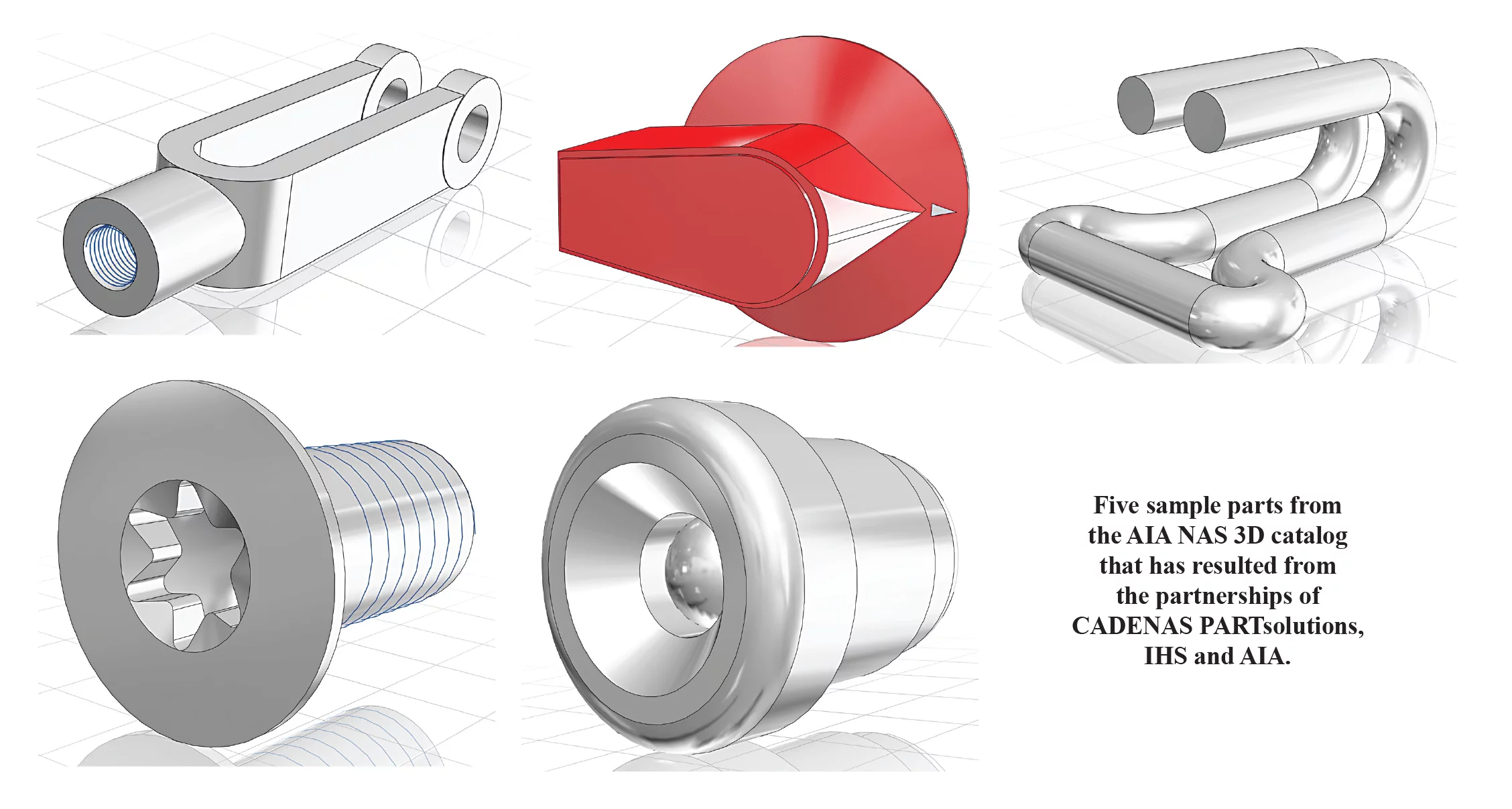 AIA NAS Catalog 3D Models for Fastener Components