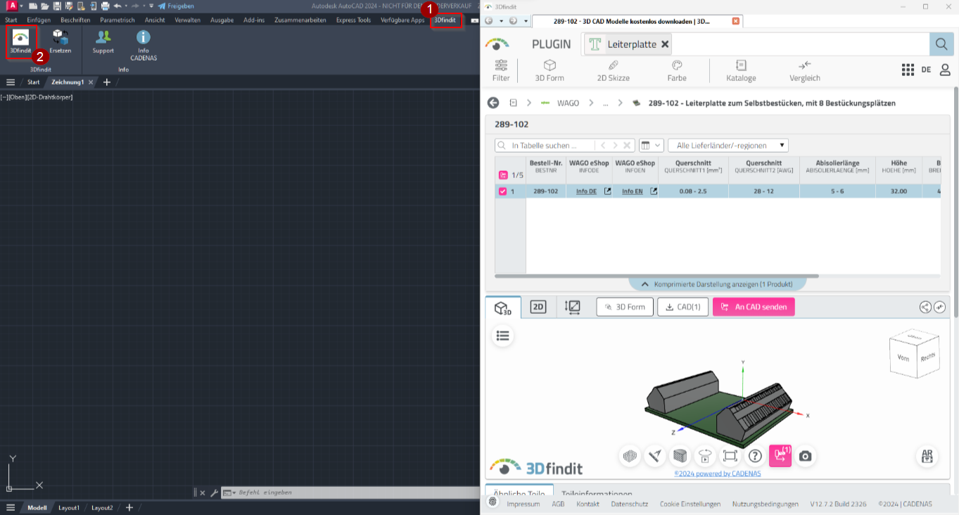 PLUGIN 3Dfindit For AutoCAD