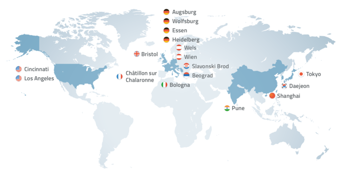 Worldwide locations of CADENAS Technologies AG