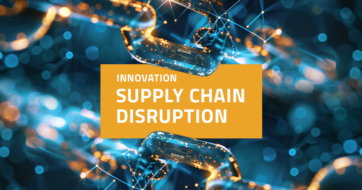 A symbolic image of a chain representing the topic: supply chains.