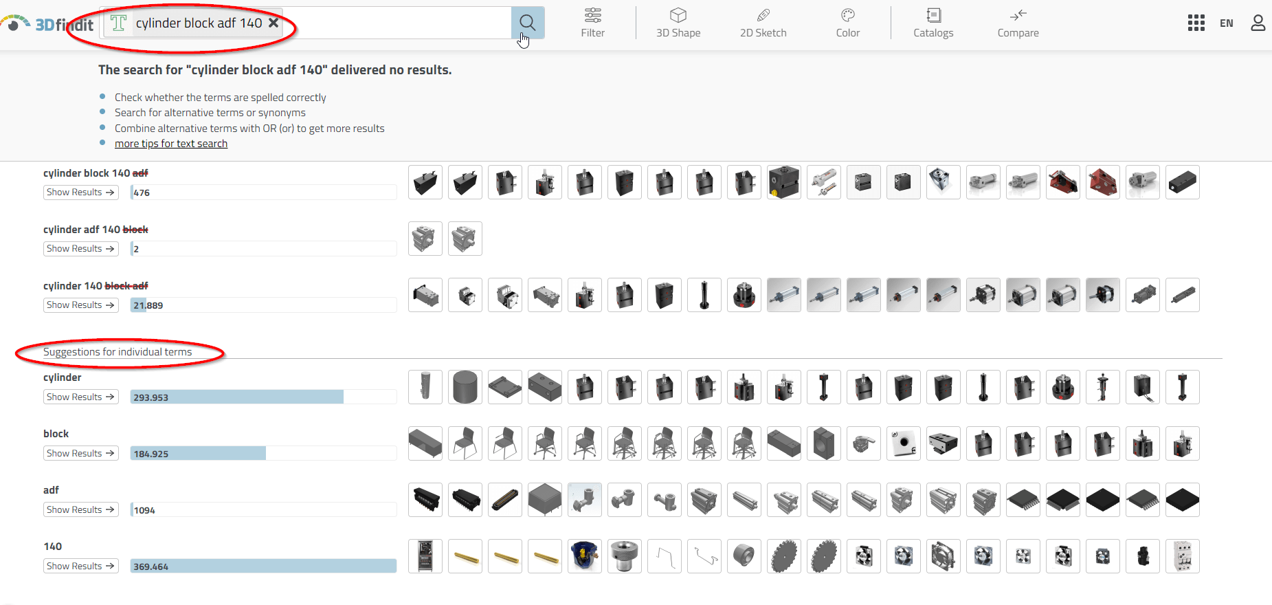 2024 Screenshot AI Search Cylinder