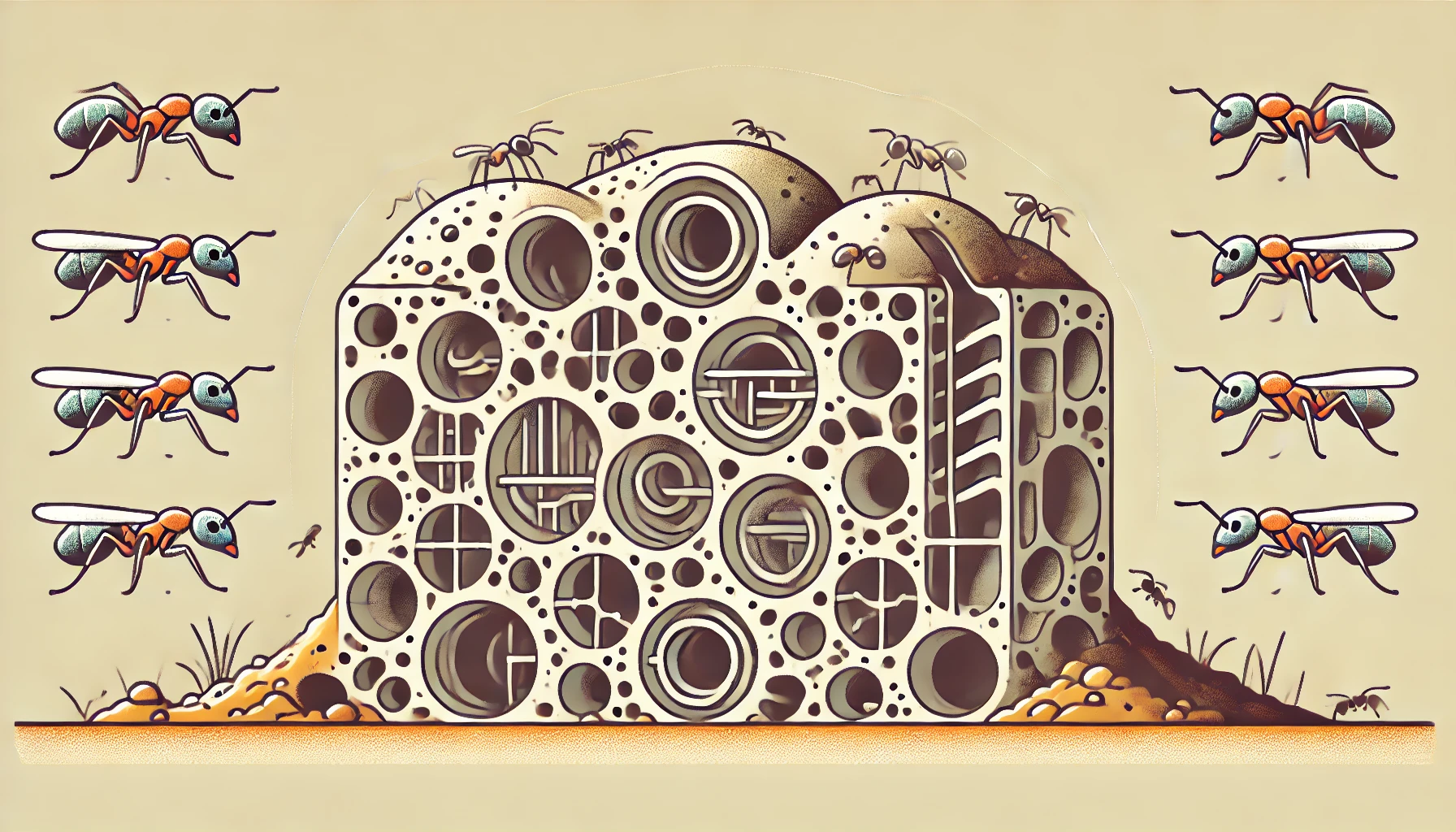 Exploring Complexities of Ant Colonies: Concrete Excavation