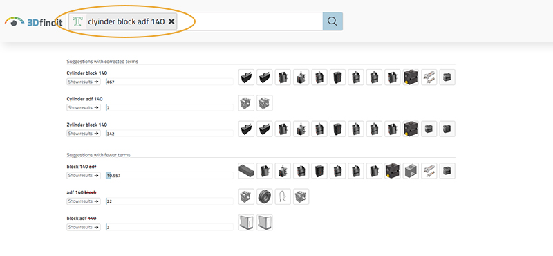 New search suggestions when no results are found