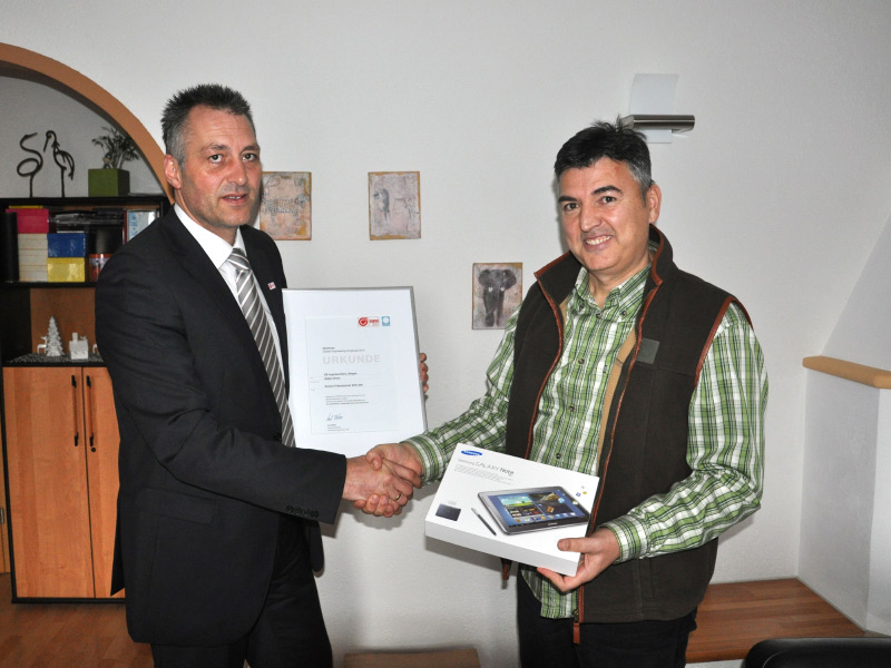 Ganter Preisuebergabe