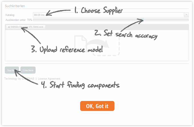 Find components specifically with a search engine for engineers and designers