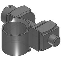 Colliers de fixation de tubes P-Clips de serrage avec insert en caoutchouc  choix: Ø 6mm/Band 12mm, 2 Pièces