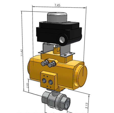GIF showing different CAD design variations of an Assured Automation component